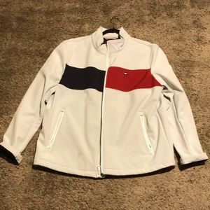 🔥TOMMY HILFIGER🎉 ZIP UP jacket(Sz.XL/EG) Red white & blue🇺🇸 ONLY $60💥WOW!!